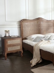 Laura Ashley Walnut Montpellier 2 Drawer Bedside Chest - Image 1 of 4