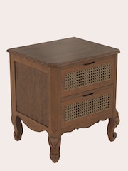 Laura Ashley Walnut Montpellier 2 Drawer Bedside Chest - Image 4 of 4