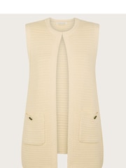 Monsoon Natural Noah Knit Gilet - Image 5 of 5