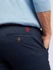 Azul - U.S. Polo Assn. Mens Classic Chinos Trousers - Imagen 5 de 6