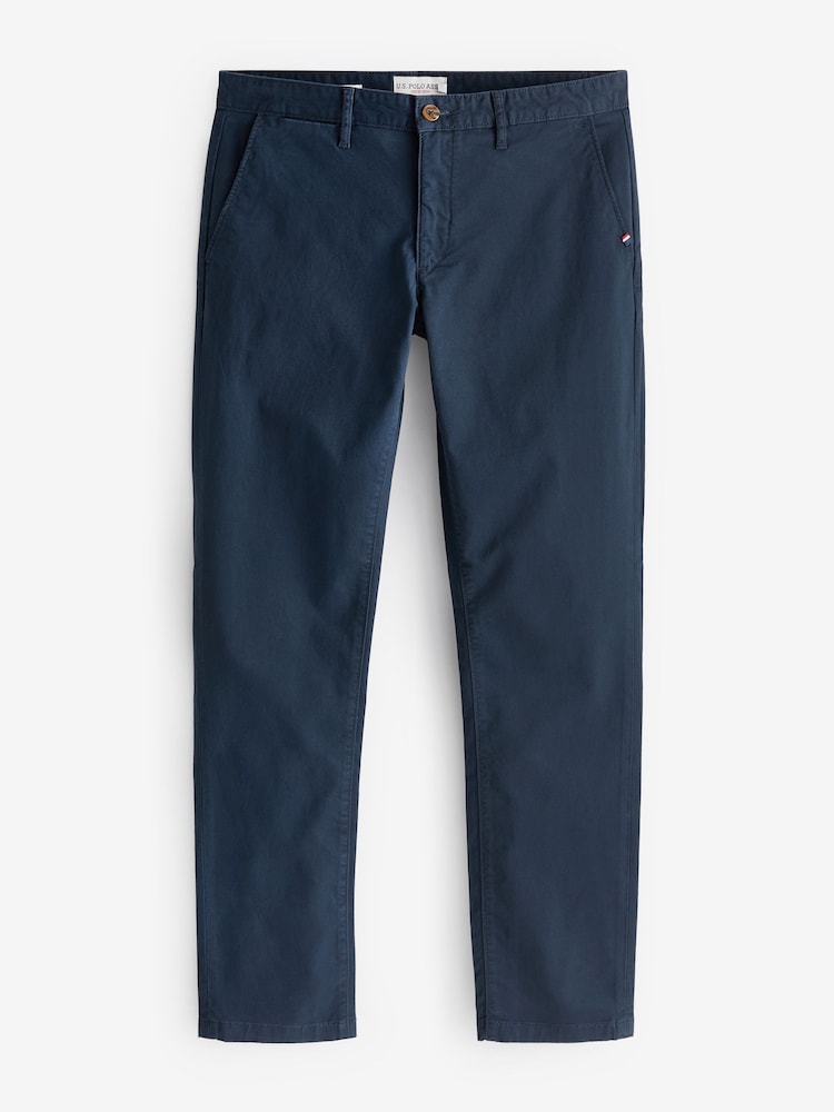 Azul - U.S. Polo Assn. Mens Classic Chinos Trousers - Imagen 6 de 6
