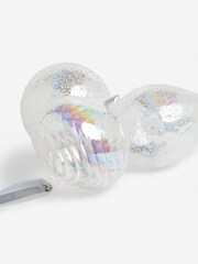 Set of 3 Clear Irridescent Glass Textured Christmas Baubles - Image 5 of 5