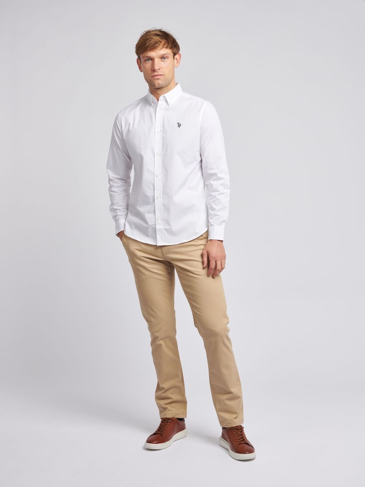 U.S. Polo Assn. Brown Mens Classic Chinos Trousers - Image 2 of 10