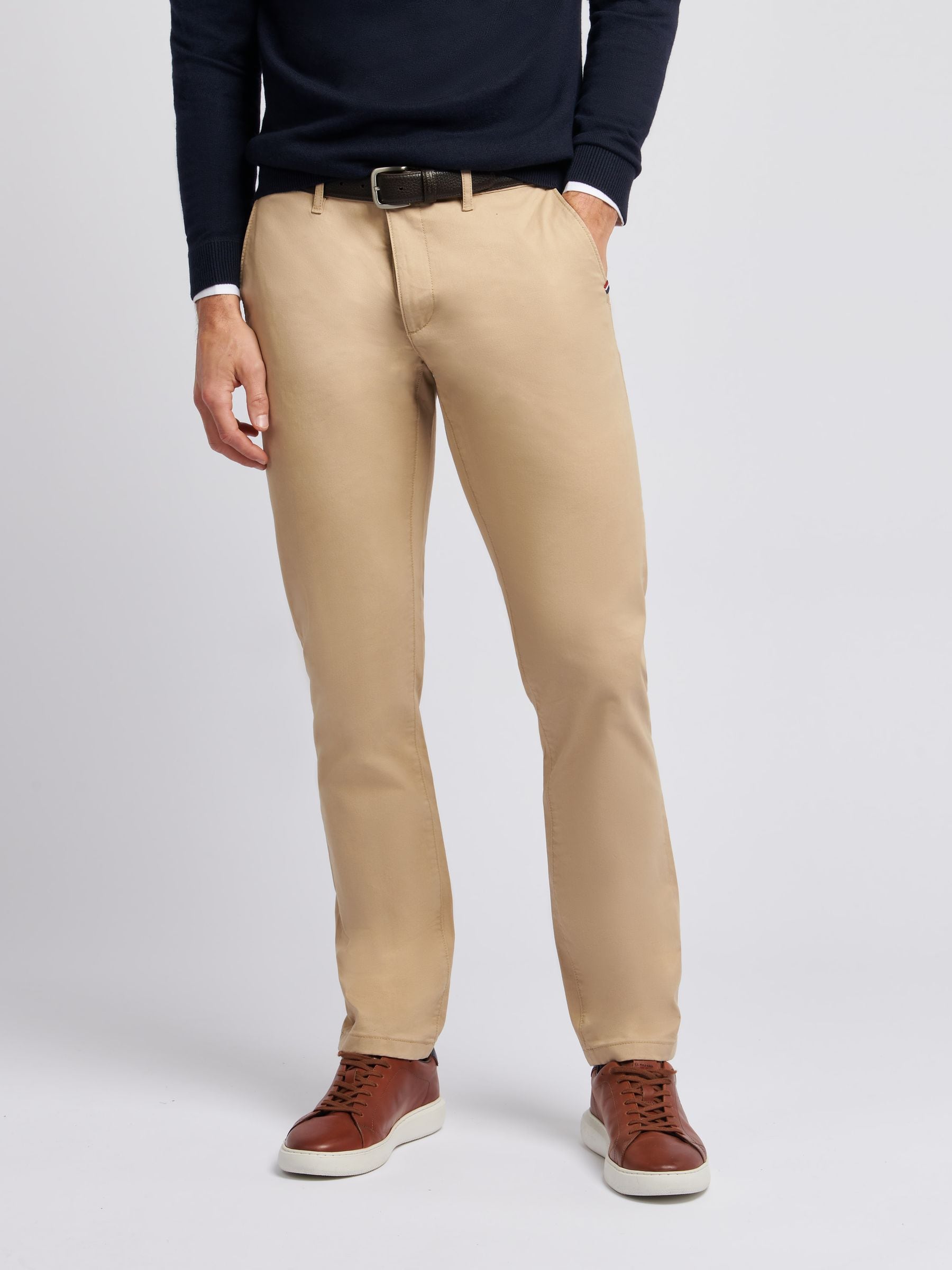 Buy U.S. Polo Assn. Brown Mens Classic Chinos from Next France