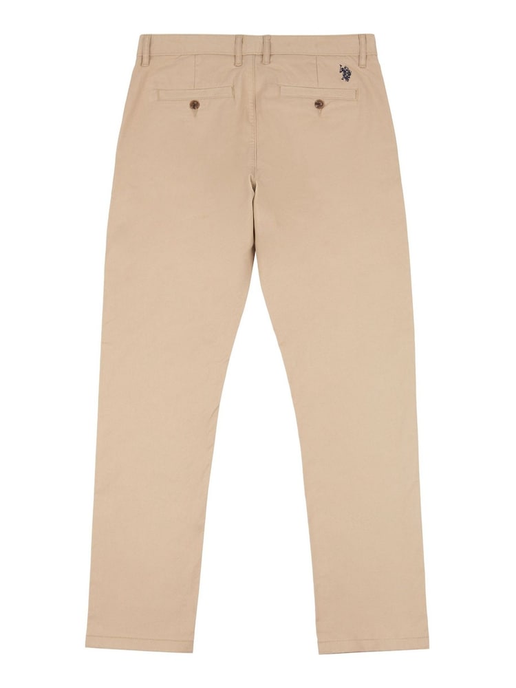 U.S. Polo Assn. Brown Mens Classic Chinos Trousers - Image 9 of 10