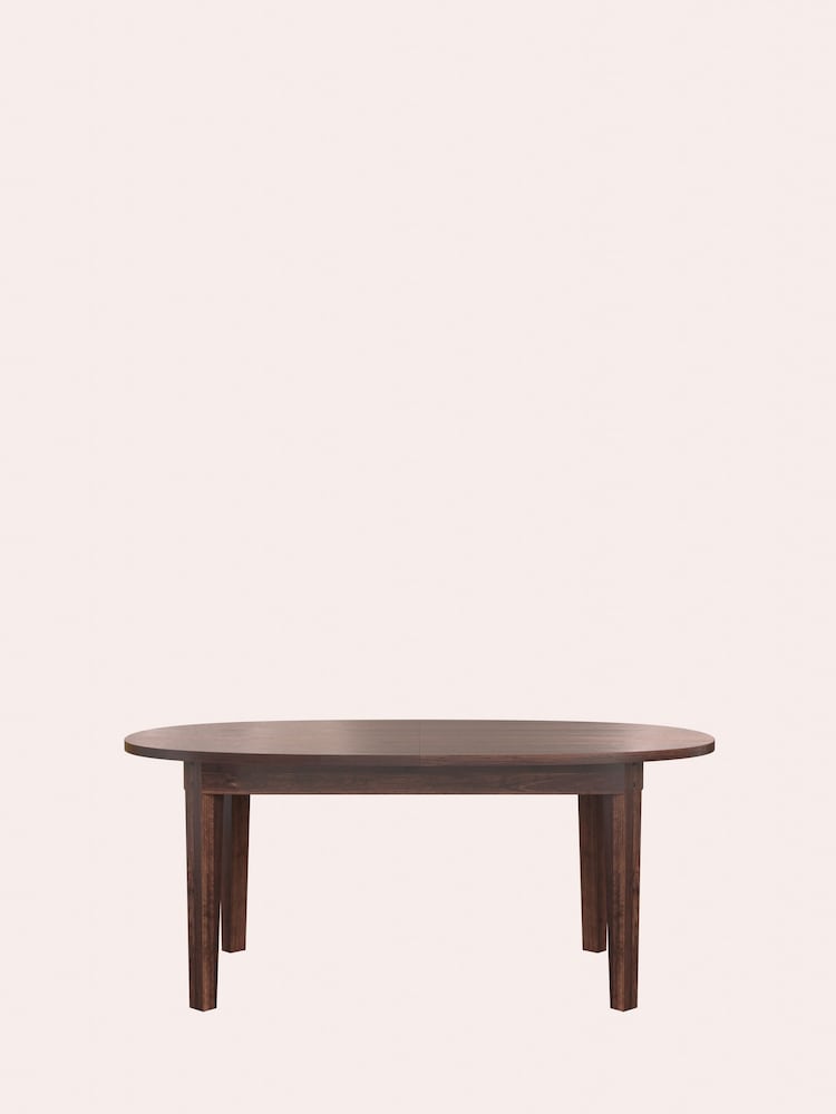 Laura Ashley Dark Chestnut Garrat Oval 6-8 Seater Extending Dining Table - Image 2 of 7
