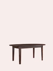 Laura Ashley Dark Chestnut Garrat Oval 6-8 Seater Extending Dining Table - Image 3 of 7