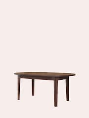 Laura Ashley Dark Chestnut Garrat Oval 6-8 Seater Extending Dining Table - Image 4 of 7