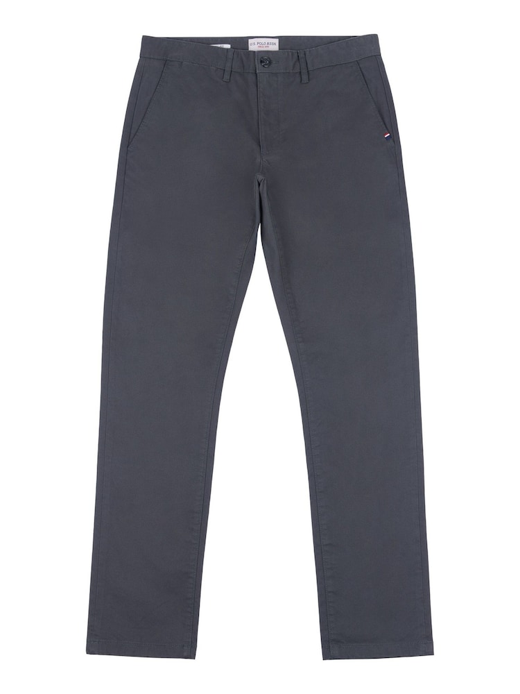 U.S. Polo Assn. Grey Mens Classic Chinos Trousers - Image 7 of 9