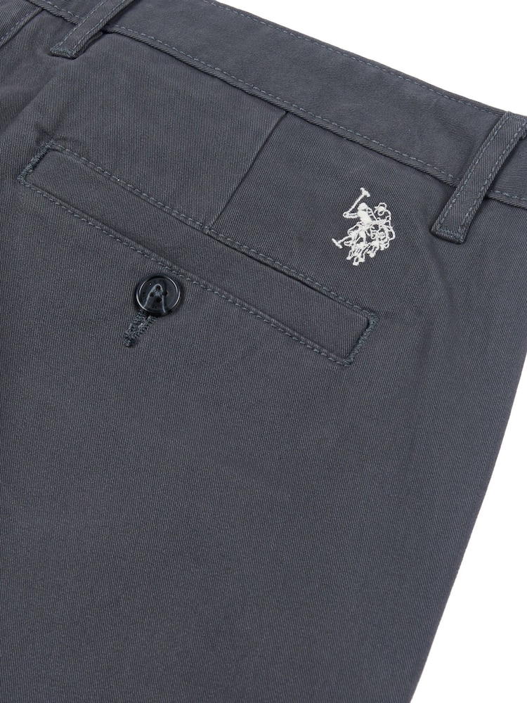 U.S. Polo Assn. Grey Mens Classic Chinos Trousers - Image 9 of 9