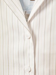 Reiss x McLaren F1 Team White Multi Monte Carlo Exclusive Cuban Collar Shirt - Image 8 of 9