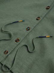 White Stuff Green Ferne Linen Blend Shirt - Image 7 of 7