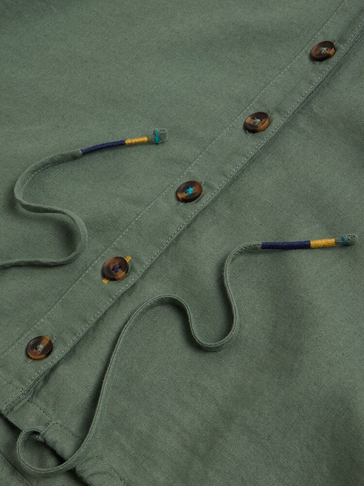 White Stuff Green Ferne Linen Blend Shirt - Image 7 of 7 White Stuff Green Ferne Linen Blend Shirt - Image 7 of 7