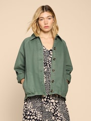 White Stuff Green Eden Denim Jacket - Image 1 of 7