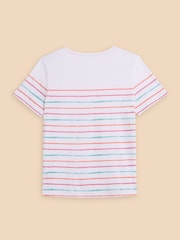 White Stuff White Stripe Abbie T-Shirt - Image 6 of 7