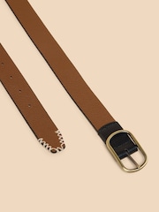 Negro - White Stuff Reversible Leather Belt - Imagen 2 de 3