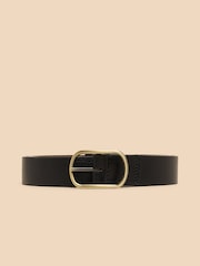 Negro - White Stuff Reversible Leather Belt - Imagen 3 de 3