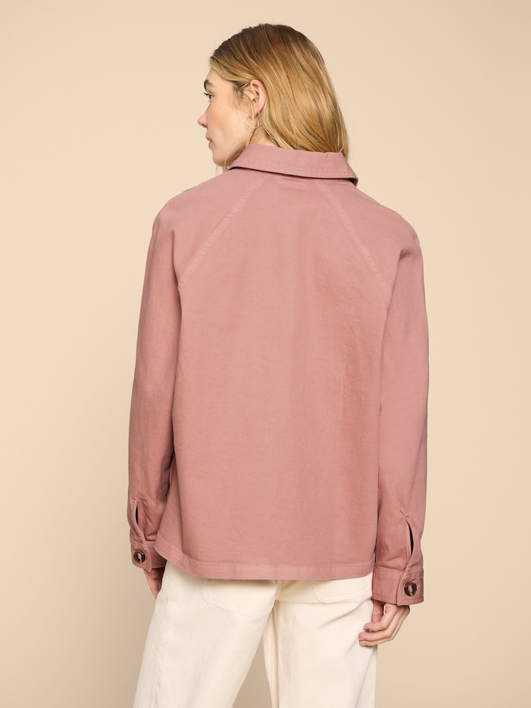 White Stuff Pink Eden Denim Jacket - Image 2 of 7 White Stuff Pink Eden Denim Jacket - Image 2 of 7