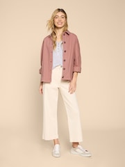 White Stuff Pink Eden Denim Jacket - Image 3 of 7