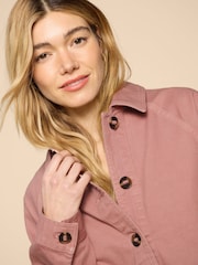 White Stuff Pink Eden Denim Jacket - Image 4 of 7