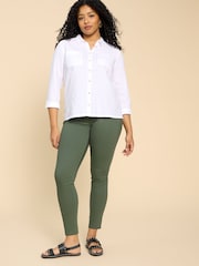 White Stuff Green Janey Jeggings - Image 3 of 7