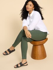 White Stuff Green Janey Jeggings - Image 4 of 7