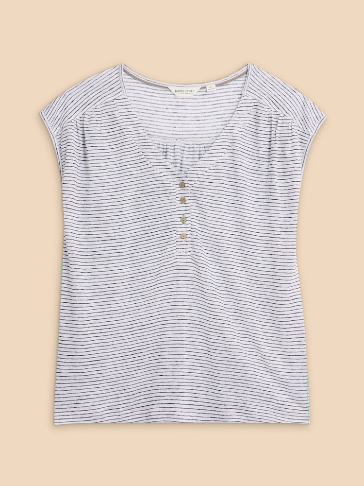 White Stuff White 100% Linen Nina Tank - Image 6 of 8