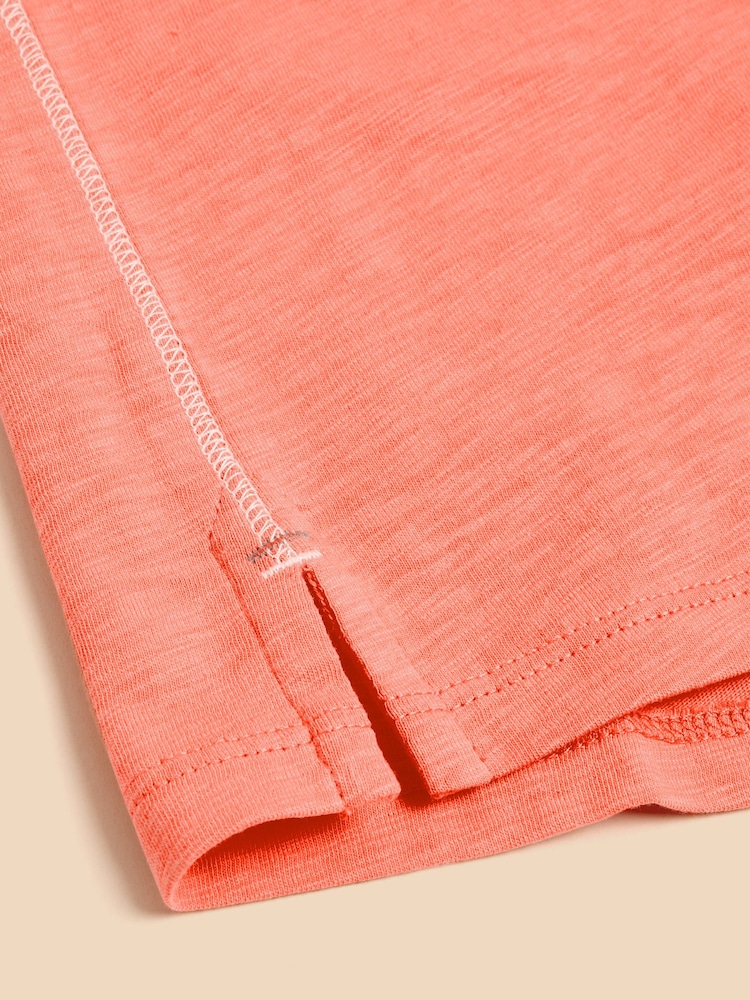 White Stuff Orange Abbie 100% Cotton T-Shirt - Image 7 of 7 White Stuff Orange Abbie 100% Cotton T-Shirt - Image 7 of 7