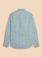 White Stuff Blue Basil Leaf Printed Shirt - Image 6 of 7