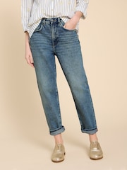 White Stuff Blue Tilly Tapered Jeans - Image 1 of 7