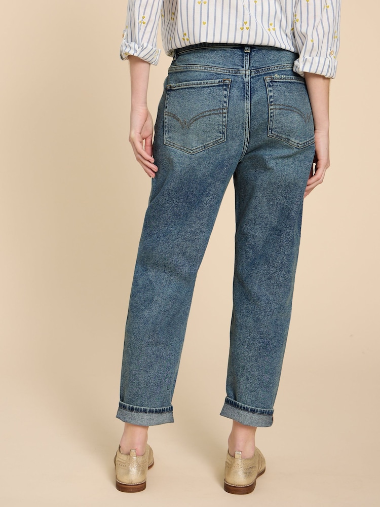 White Stuff Blue Tilly Tapered Jeans - Image 2 of 7