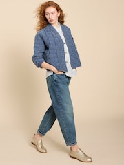 White Stuff Blue Tilly Tapered Jeans - Image 3 of 7