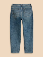 White Stuff Blue Tilly Tapered Jeans - Image 6 of 7
