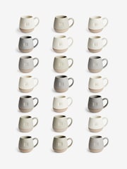 Caneca vidrada Alphabet Speckle - Imagem 3 de 4