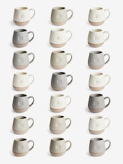 Caneca vidrada Alphabet Speckle - Imagem 4 de 4