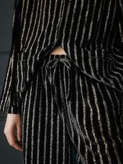 Rockett St George métallisé Rayure Pyjama boutonné - Image 6 de 11