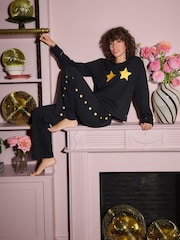 Rockett St George Black Star 100% Cotton Pyjamas - Image 1 of 6