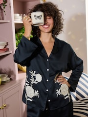 Rockett St George Black and White Woven Buttton Up Pyjamas - Image 2 of 11