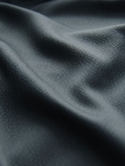 Rockett St George Black/White Hammered Satin Wrap Robe - Image 9 of 9