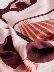 Rockett St George Pink Shell Hammered Satin Wrap Robe - Image 7 of 7