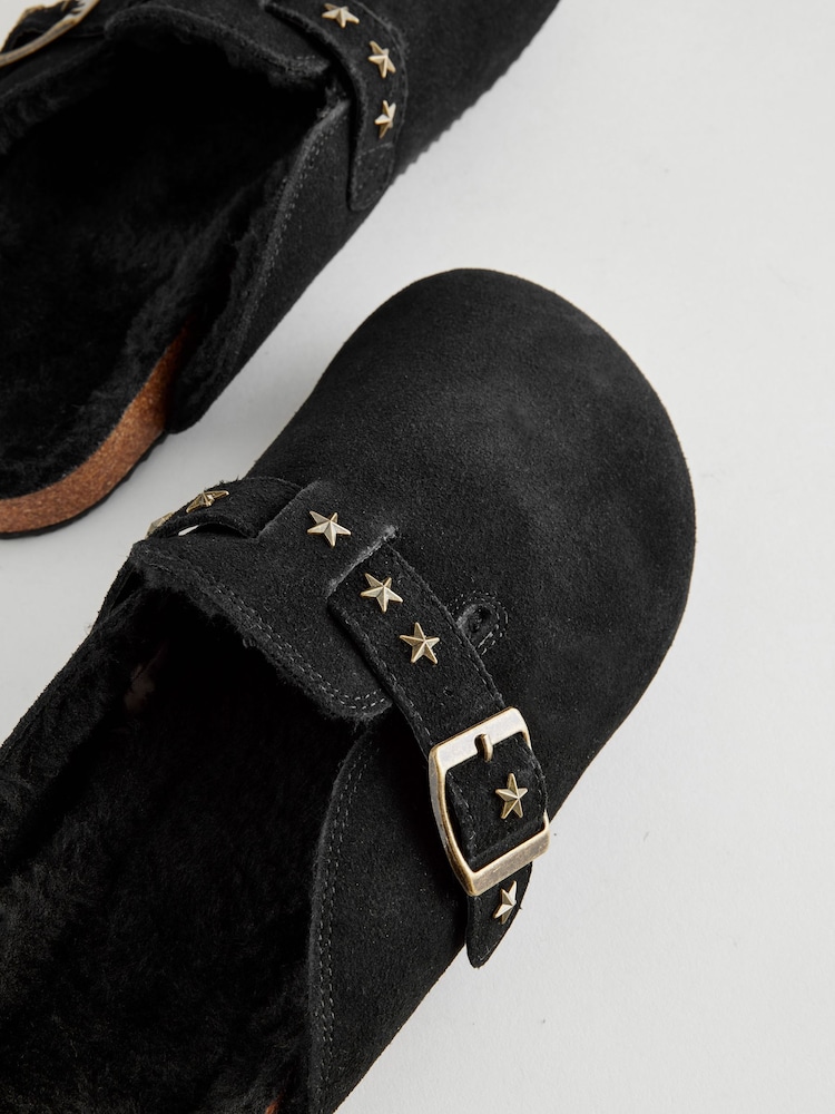 Rockett St George Black Studded Mule Slippers - Image 6 of 6