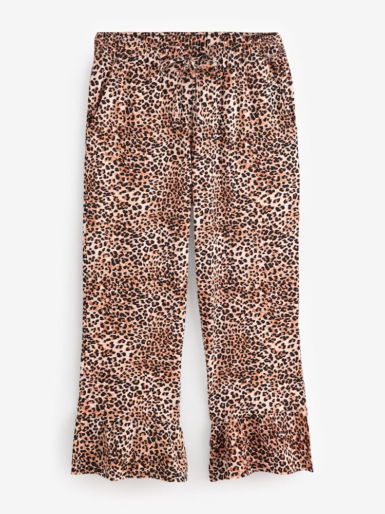 Rockett St George Black/Leopard Jersey Star 100% Cotton Pyjama Set - Image 10 of 10