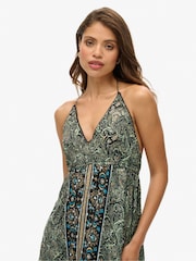 Superdry Green ST Tropez Paisley Maxi Dress - Image 4 of 6