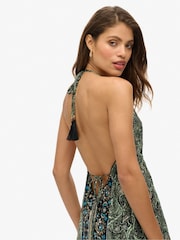 Superdry Green ST Tropez Paisley Maxi Dress - Image 5 of 6