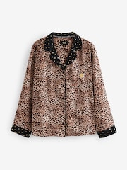 Rockett St George Satin-Pyjama mit durchgehender Knopfleiste - Image 9 of 12