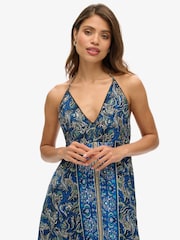 Superdry Navy Tropez Paisley Maxi Dress - Image 4 of 6