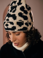 Rockett St George Leopard Print Beanie - Image 2 of 4