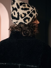 Rockett St George Leopard Print Beanie - Image 3 of 4