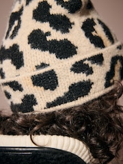 Rockett St George Leopard Print Beanie - Image 4 of 4