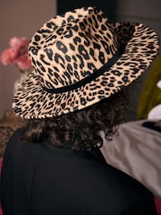 Rockett St George Leopard Print Fedora Animal Hat - Image 2 of 6